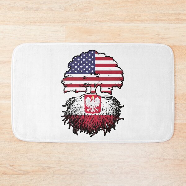 Item preview, Poland Polish American USA United States America Tree Roots Flag designed and sold by FlagX.