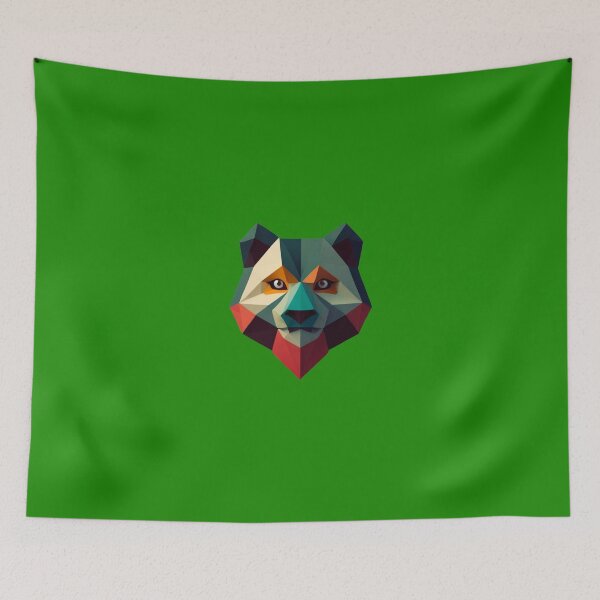 Item preview, A traditional devil mask, origami, panda vector art designed and sold by VugArtShop.