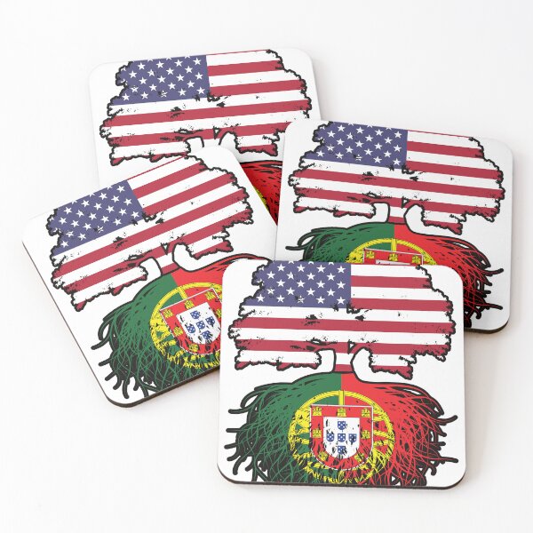 Item preview, Portugal Portuguese American USA United States America Tree Roots Flag designed and sold by FlagX.