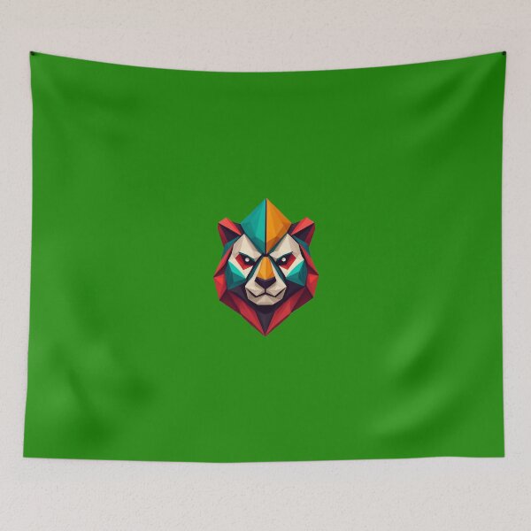 Item preview, A traditional devil mask, origami, panda vector art #2 designed and sold by VugArtShop.