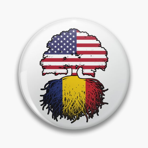 Item preview, Romania Romanian American USA United States America Tree Roots Flag designed and sold by FlagX.