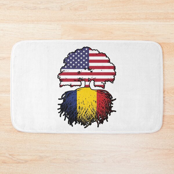 Item preview, Romania Romanian American USA United States America Tree Roots Flag designed and sold by FlagX.