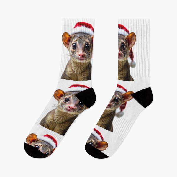 Item preview, Funny Kinkajou Wearing Christmas Hat designed and sold by LazyOwlStore.
