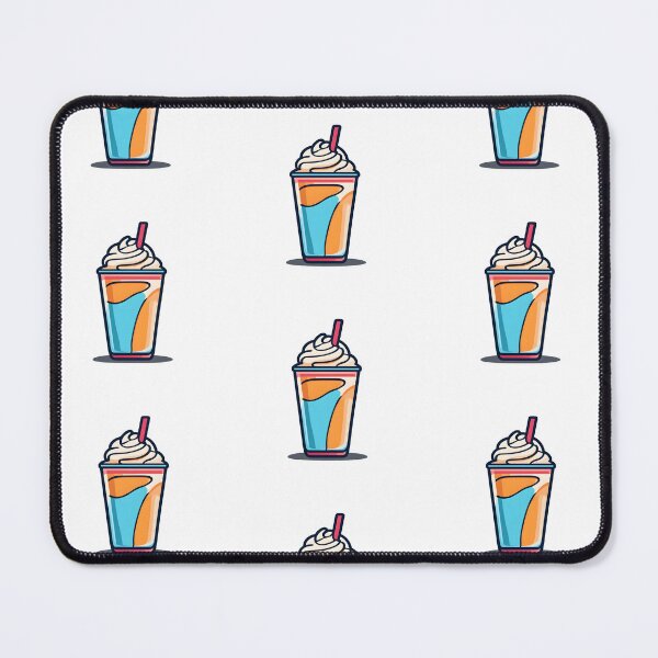 Item preview, Colorful Milkshake Illustration with Whipped Cream and Straw – Fun Beverage Sticker Design designed and sold by CrownedCanvas.