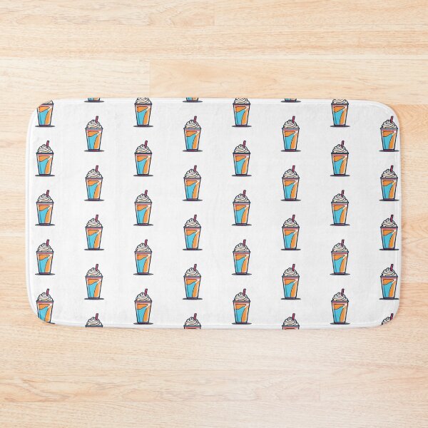 Item preview, Colorful Milkshake Illustration with Whipped Cream and Straw – Fun Beverage Sticker Design designed and sold by CrownedCanvas.
