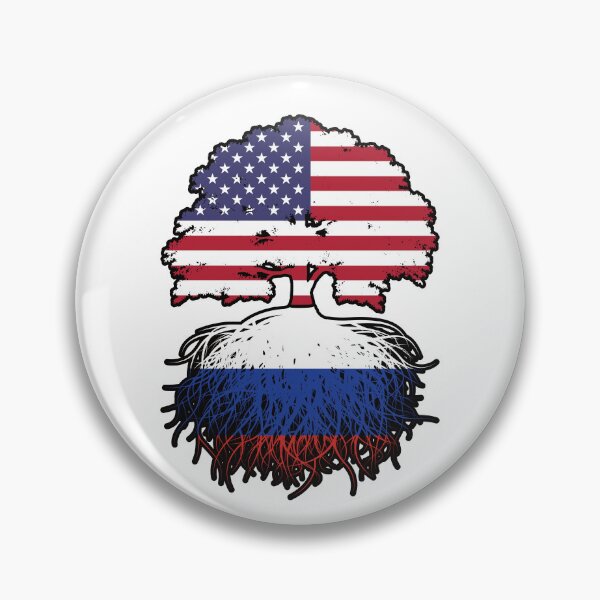 Artikelvorschau, Russland Russisch-Amerikanisch USA Vereinigte Staaten Amerika Baumwurzeln Flagge entworfen und verkauft von FlagX.