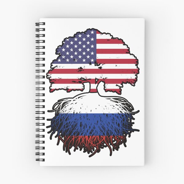 Item preview, Russia Russian American USA United States America Tree Roots Flag designed and sold by FlagX.
