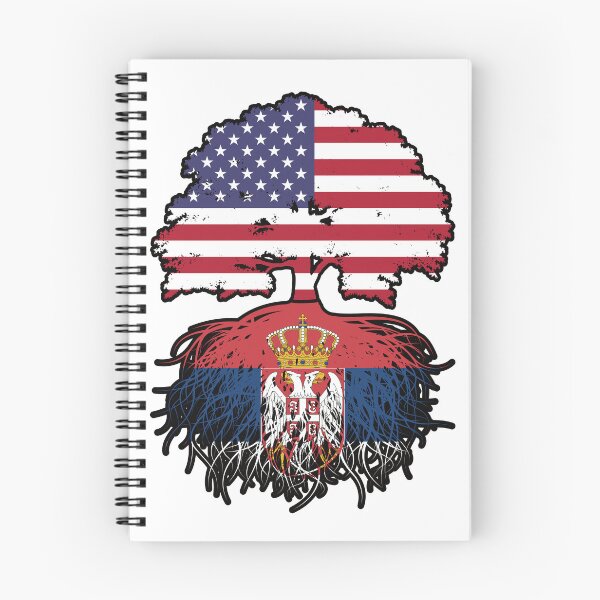 Item preview, Serbia Serbian American USA United States America Tree Roots Flag designed and sold by FlagX.