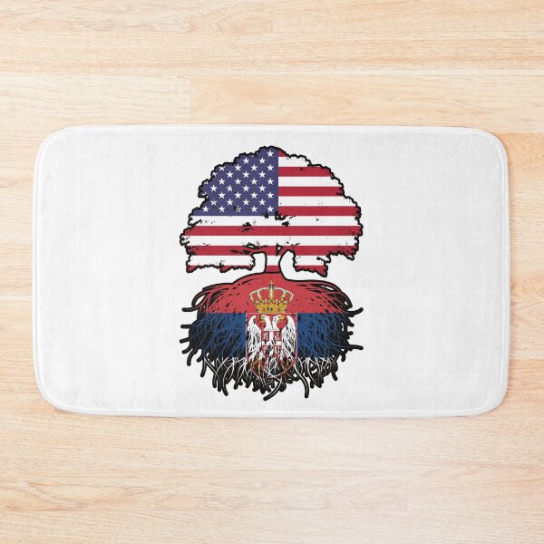 Item preview, Serbia Serbian American USA United States America Tree Roots Flag designed and sold by FlagX.