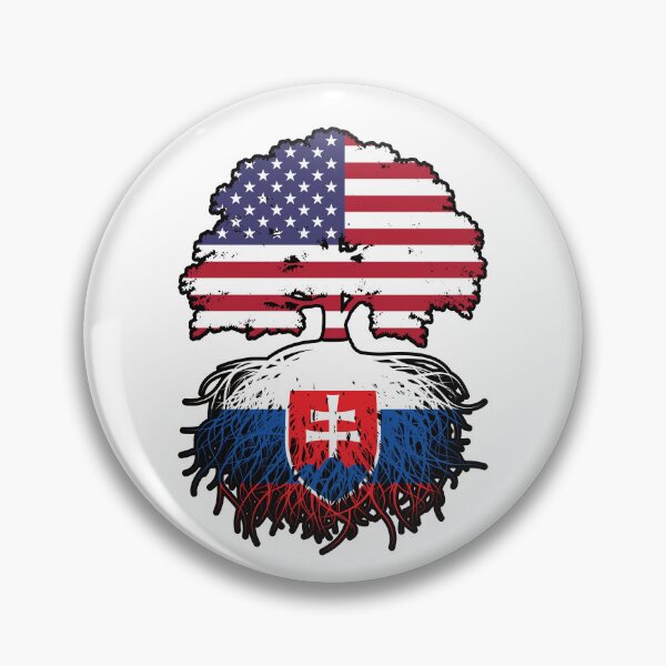 Item preview, Slovakia Slovakian American USA United States America Tree Roots Flag designed and sold by FlagX.