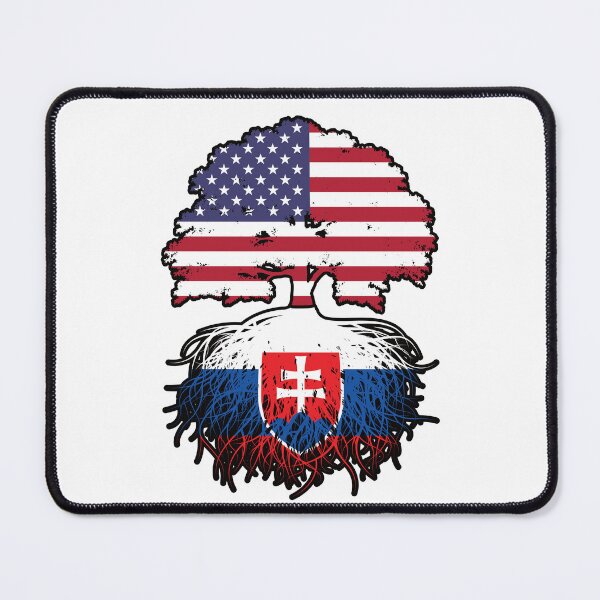 Item preview, Slovakia Slovakian American USA United States America Tree Roots Flag designed and sold by FlagX.