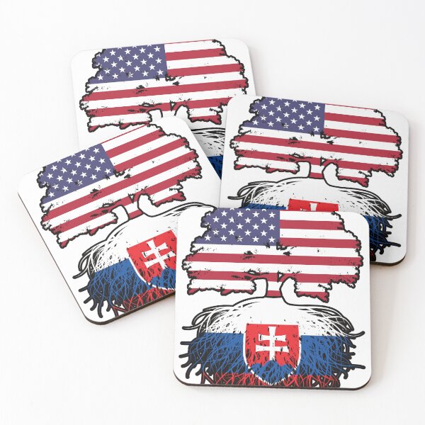 Item preview, Slovakia Slovakian American USA United States America Tree Roots Flag designed and sold by FlagX.