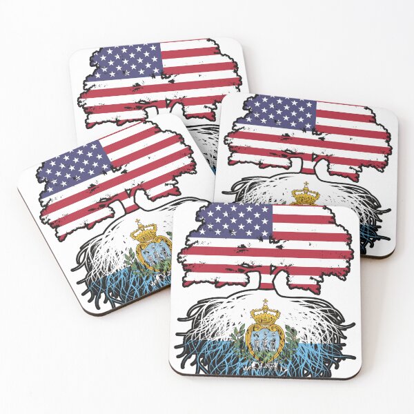 Item preview, San Marino San Marinese American USA United States America Tree Roots Flag designed and sold by FlagX.