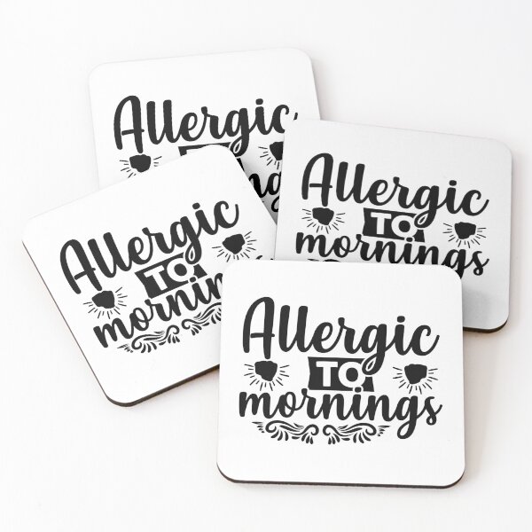 Item preview, Allergic to morning designed and sold by Wit & Wear Company.