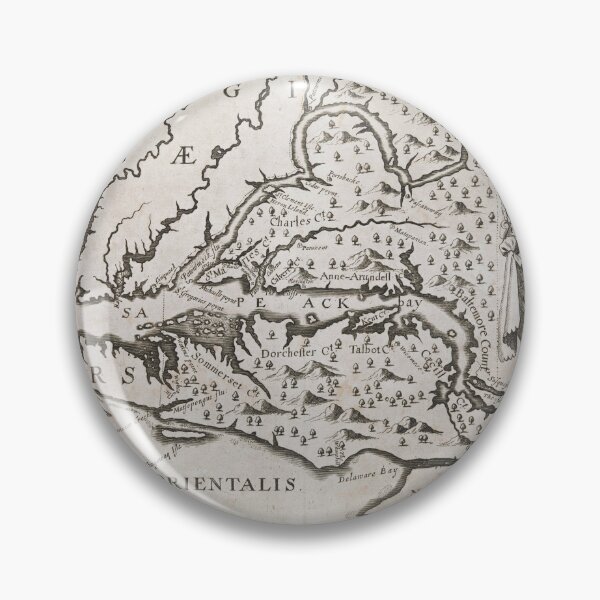 Item preview, Chesapeake Bay Map "Noua TERRÆ-MARIÆ tabula."  designed and sold by Jeditwins.