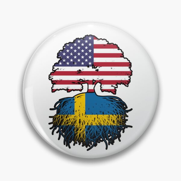 Item preview, Sweden Swedish American USA United States America Tree Roots Flag designed and sold by FlagX.