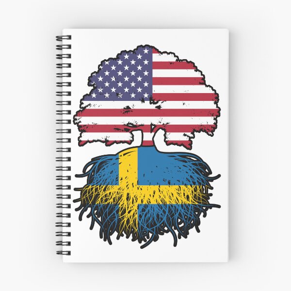 Item preview, Sweden Swedish American USA United States America Tree Roots Flag designed and sold by FlagX.