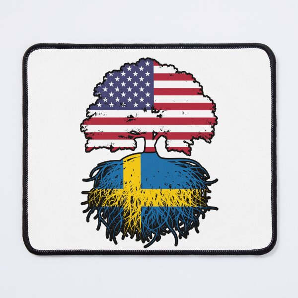 Item preview, Sweden Swedish American USA United States America Tree Roots Flag designed and sold by FlagX.