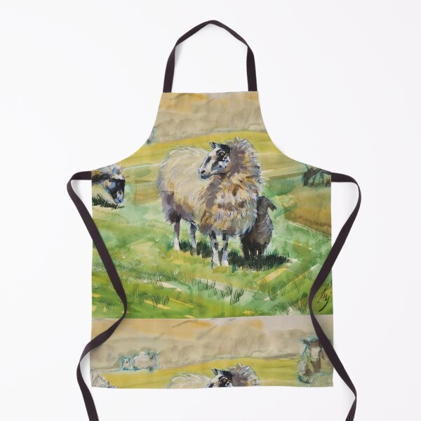 Item preview, Flock of Sheep and lambs painting designed and sold by MikeJory.