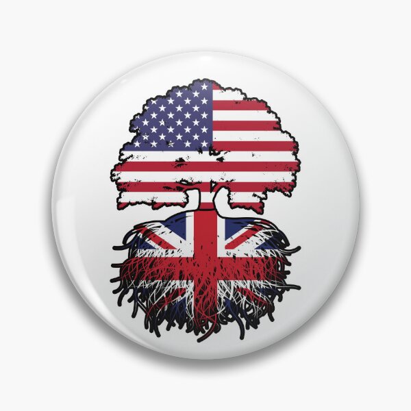 Item preview, UK British American USA United States America Tree Roots Flag designed and sold by FlagX.