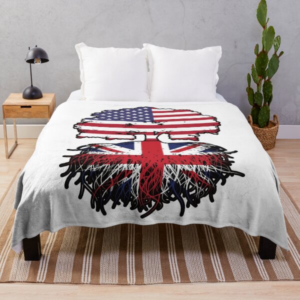 Item preview, UK British American USA United States America Tree Roots Flag designed and sold by FlagX.