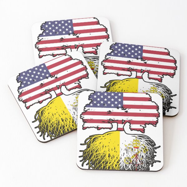 Item preview, Vatican American USA United States America Tree Roots Flag designed and sold by FlagX.