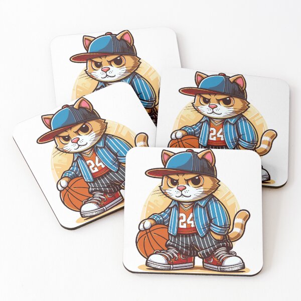 Item preview, Cat Brat: playing with a basketball designed and sold by ArtEmotionsImages.