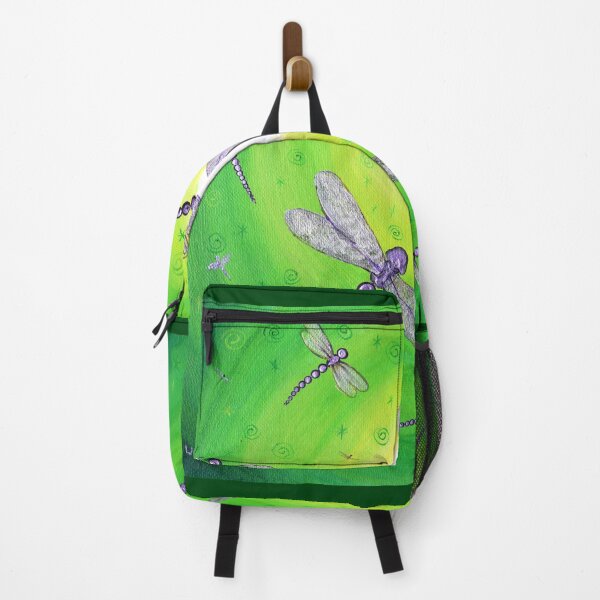 Item preview, Shimmering Purple Dragonflies in Green Moonlight designed and sold by BreezyZen.