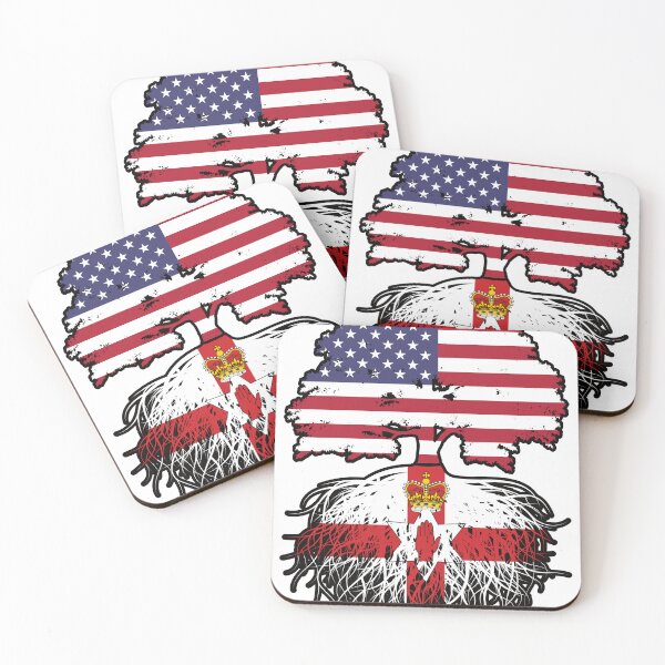 Item preview, Northern Ireland Northern Irish American USA Tree Roots Flag designed and sold by FlagX.
