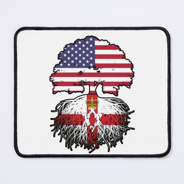Item preview, Northern Ireland Northern Irish American USA Tree Roots Flag designed and sold by FlagX.