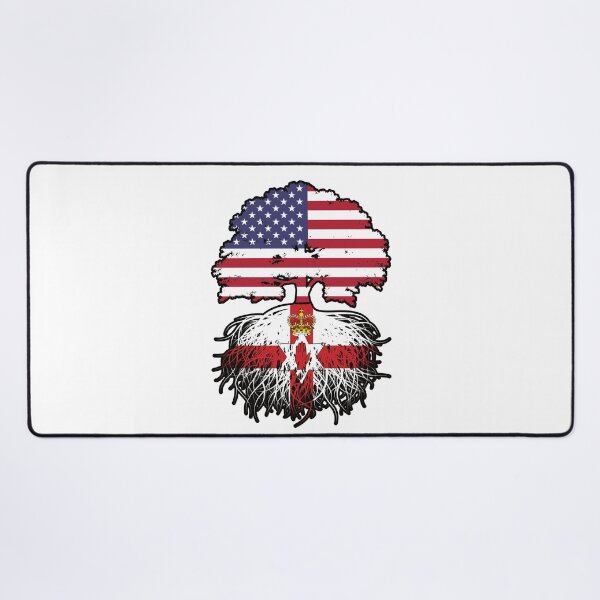 Item preview, Northern Ireland Northern Irish American USA Tree Roots Flag designed and sold by FlagX.