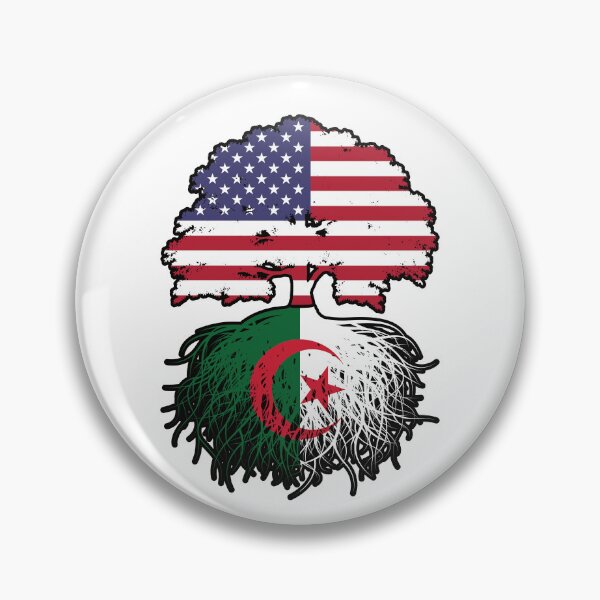 Item preview, Algeria Algerian American USA Tree Roots Flag designed and sold by FlagX.
