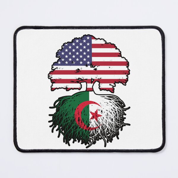 Item preview, Algeria Algerian American USA Tree Roots Flag designed and sold by FlagX.