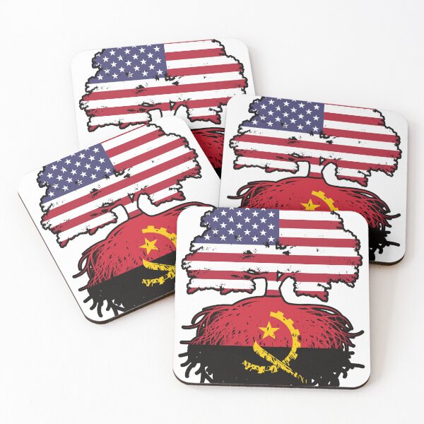 Item preview, Angola Angolan American USA Tree Roots Flag designed and sold by FlagX.