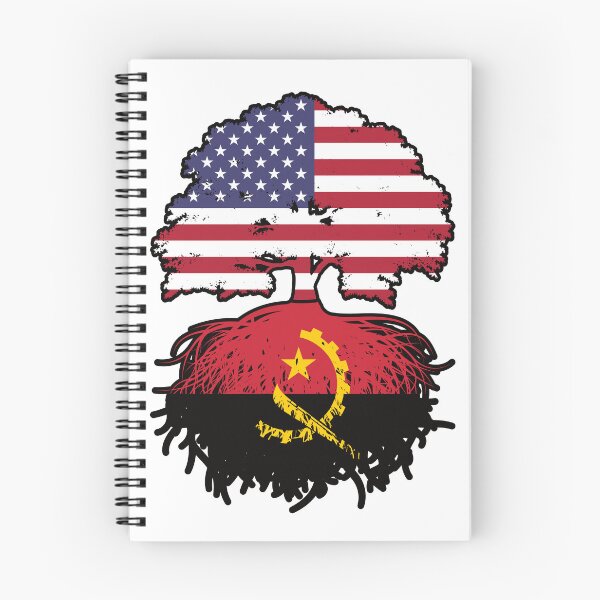Item preview, Angola Angolan American USA Tree Roots Flag designed and sold by FlagX.