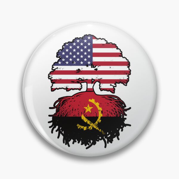 Item preview, Angola Angolan American USA Tree Roots Flag designed and sold by FlagX.