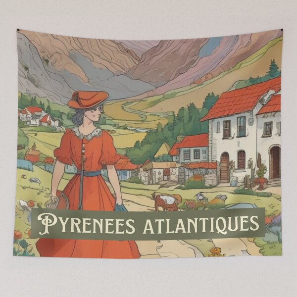 Aperçu de l'œuvre Pyrénées Atlantiques créée et vendue par GasconyPassion.