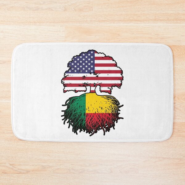 Item preview, Benin Beninese American USA Tree Roots Flag designed and sold by FlagX.