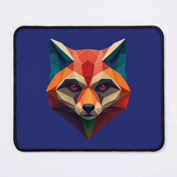 Item preview, A traditional devil mask, origami, raccoon vector art designed and sold by VugArtShop.