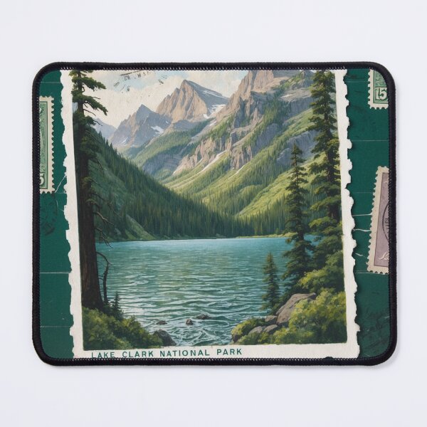 Item preview, Lake Clark National Park Postcard Vintage Retro Travel designed and sold by TravelPostcardGems.