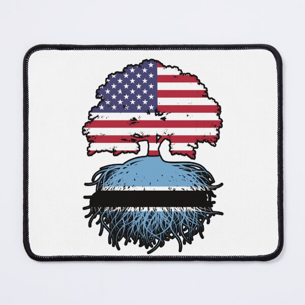 Item preview, Botswana Botswanian American USA Tree Roots Flag designed and sold by FlagX.