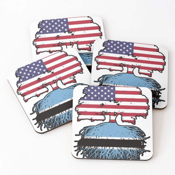 Item preview, Botswana Botswanian American USA Tree Roots Flag designed and sold by FlagX.