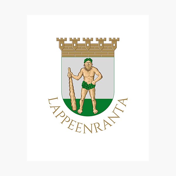 Item preview, Lappeenranta Finland Coat of Arms designed and sold by jeshands.