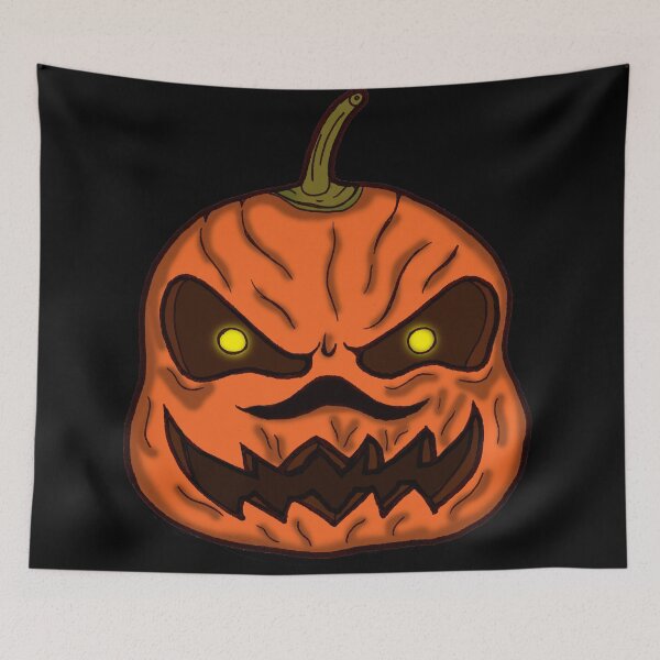 Item preview, Halloween scary Pumpkin Face Jack-o'-Lantern, Spooky Pumpkin designed and sold by Kopiopang studio.
