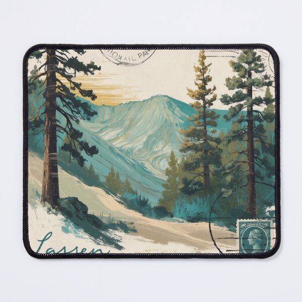 Item preview, Lassen Volcanic National Park Postcard Vintage Retro Travel designed and sold by TravelPostcardGems.