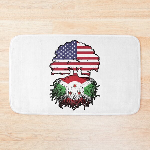 Item preview, Burundi Burundian American USA Tree Roots Flag designed and sold by FlagX.