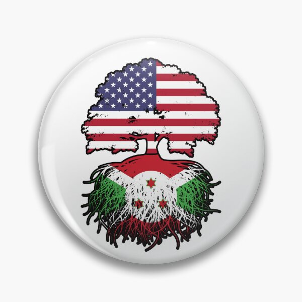 Item preview, Burundi Burundian American USA Tree Roots Flag designed and sold by FlagX.