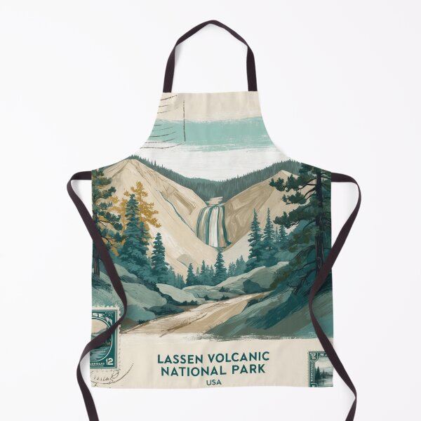 Item preview, Lassen Volcanic National Park Postcard Vintage Retro Travel designed and sold by TravelPostcardGems.