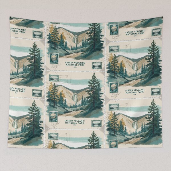 Item preview, Lassen Volcanic National Park Postcard Vintage Retro Travel designed and sold by TravelPostcardGems.