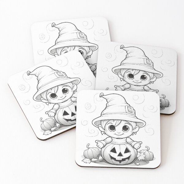 Item preview, PUMPKIN AND FOOL HALLOWEEN DRAWING designed and sold by infinitearte.